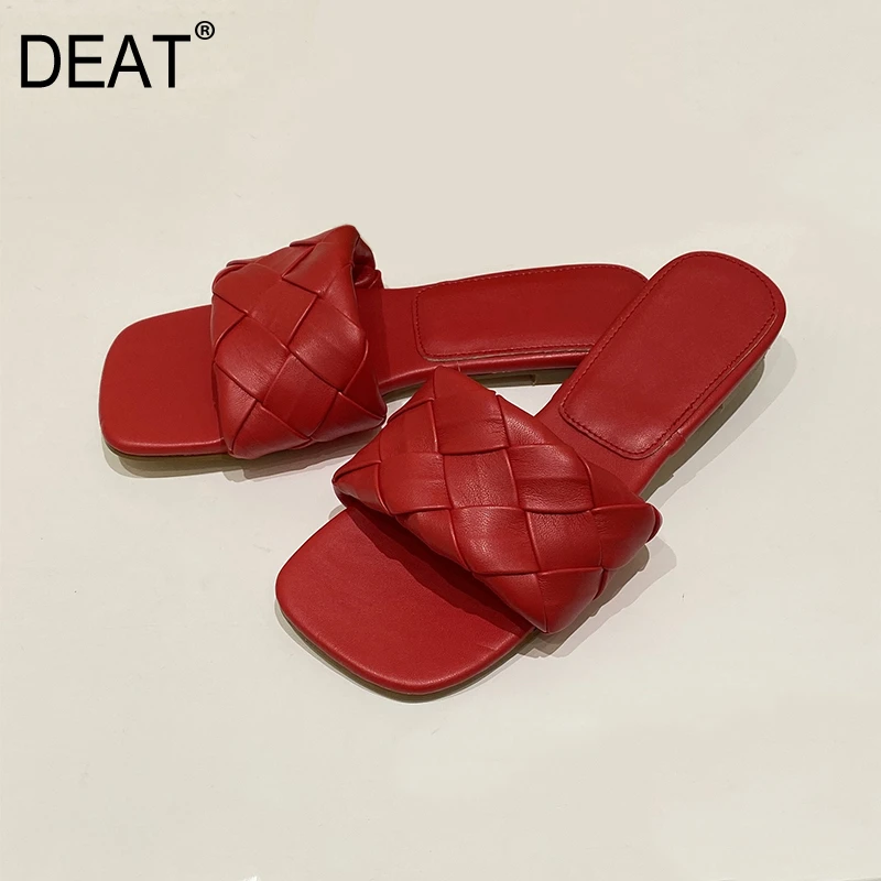 [DEAT] Новинка 2020 года Сезон весна лето Открытые пляжные шлепанцы на плоской