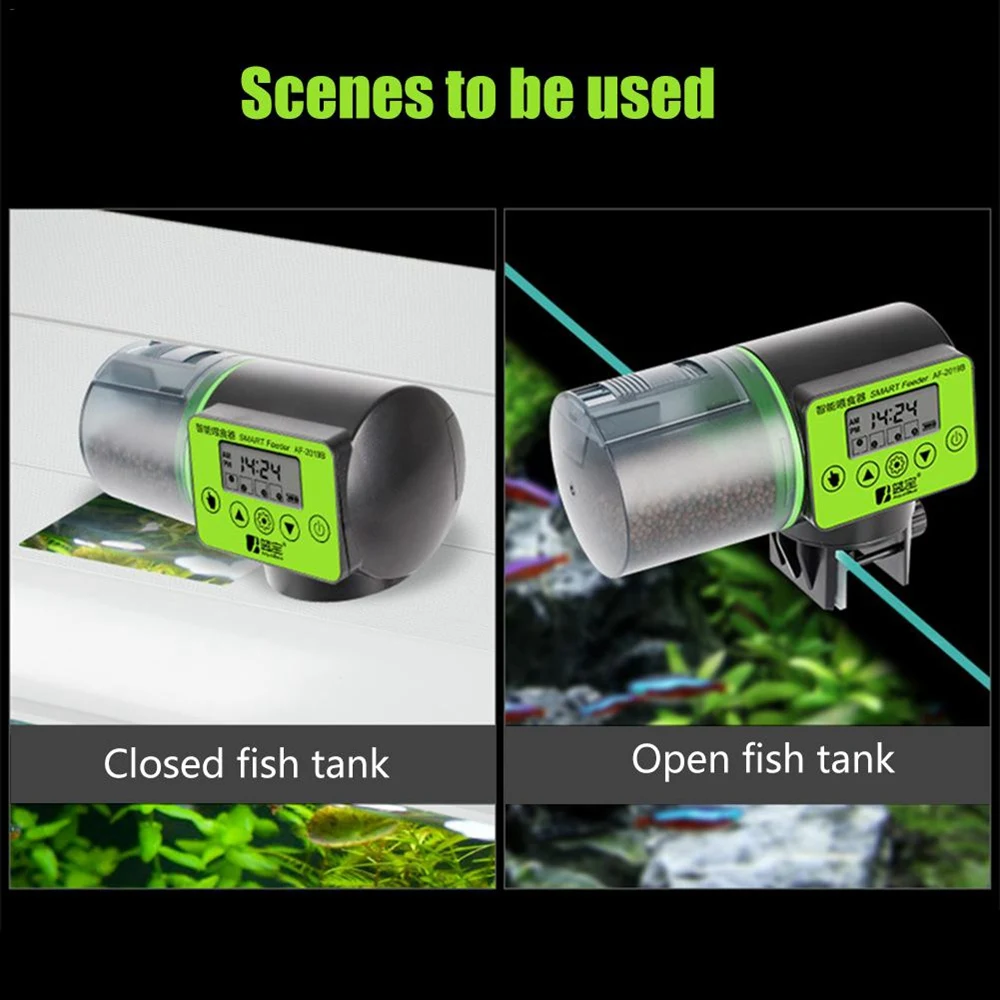 

Smart Automatic Fish Feeder Aquarium Digital Fish Tank Auto Feeding Dispenser Tool with LCD Indicates Timer Aquarium Accessories