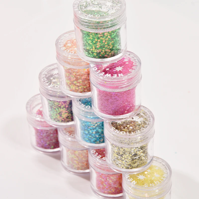 10 мл яркие блестки для ногтей высокое качество блеск искусство рукоделия микс