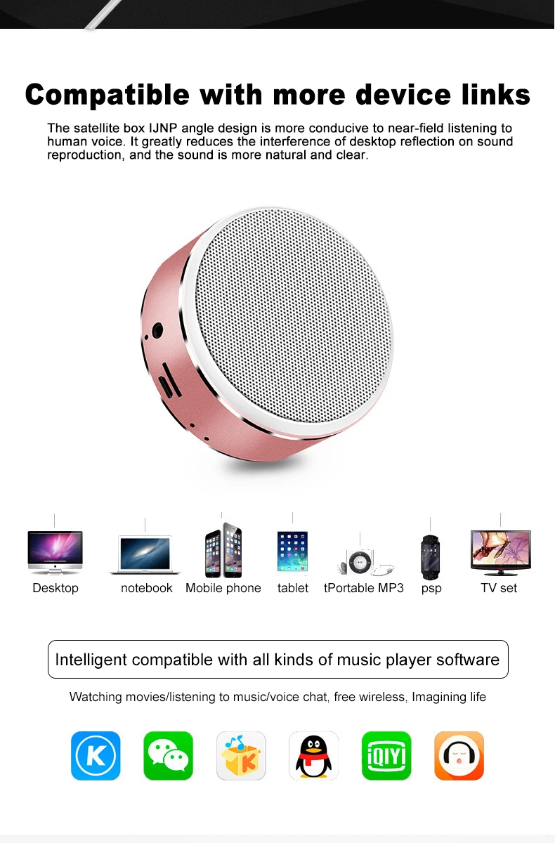 Стерео музыка портативный мини Bluetooth динамик беспроводной Hifi динамик сабвуфер громкий динамик аудио поддержка TF AUX USB A8 динамик s