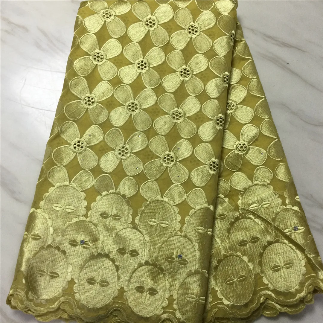 

Swiss Voile Lace In Switzerland High Grade 100% Cotton Fabric African Lace Fabric 5Yards Swiss Lace Fabric For Wedding Dress