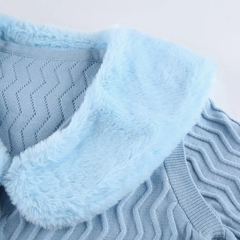 

Female Jacket Coat Women Long Sleeve Plush Collar Cardigan Knitted Single-breasted Coat Woman Jacket Outerwear femme