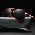 Солнцезащитные очки Мужские в винтажном стиле, классические Поляризационные солнечные очки с металлической оправой, UV400, очки для вождения для мужчин и женщин, 2020