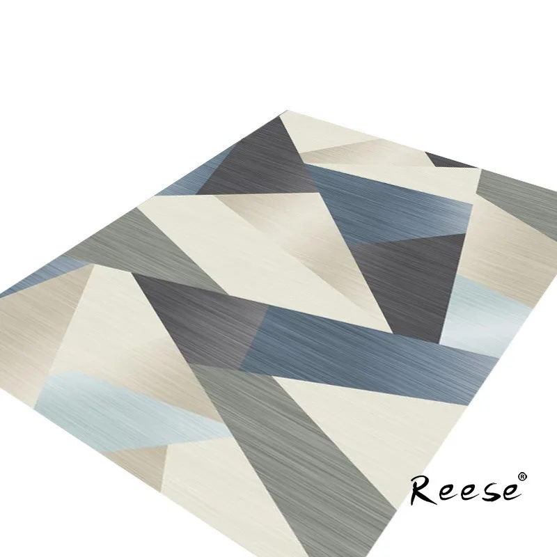 

Reese Grey Soft Dense Fluff Home Area Rug Simplicity Geometric Bars Modern Abstract Living Room Carpets Bedroom Decor Anti Slip
