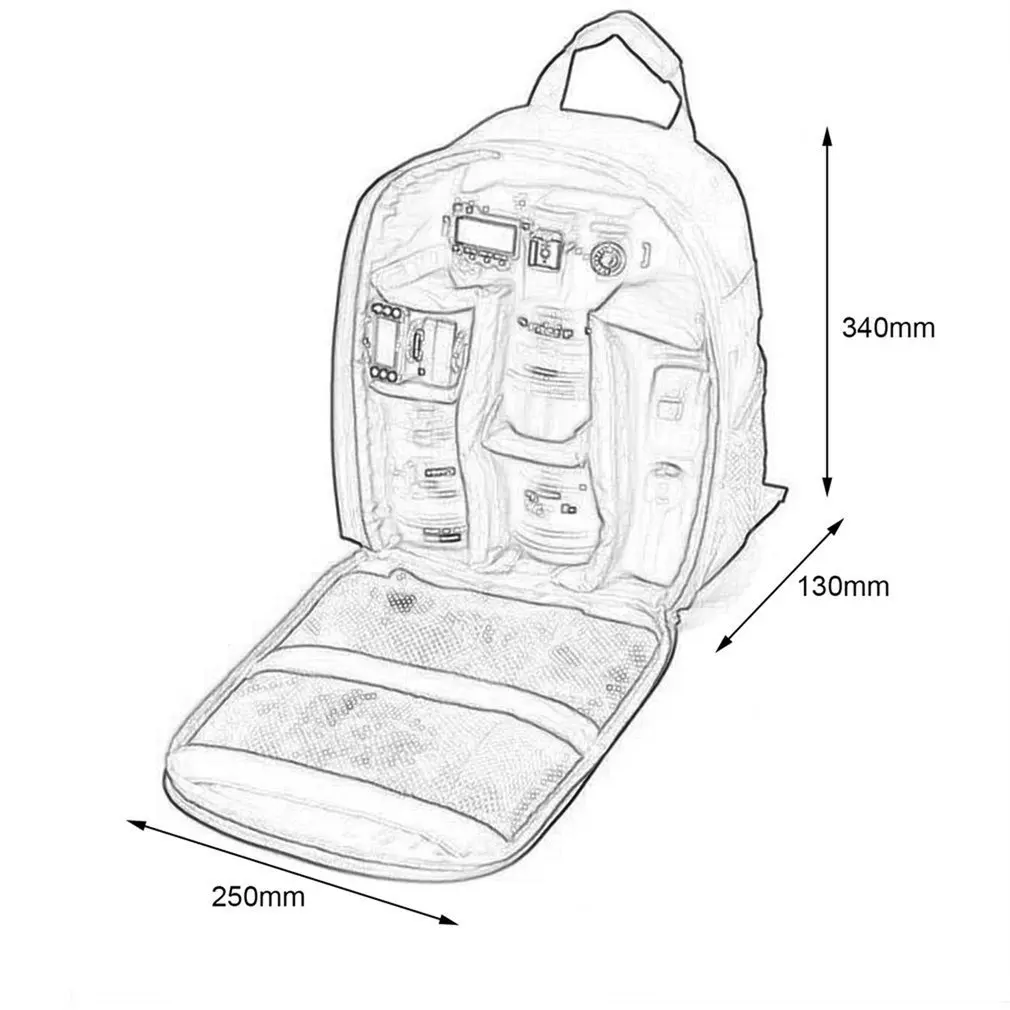 Водонепроницаемый противоударный рюкзак унисекс с мягкой подкладкой для