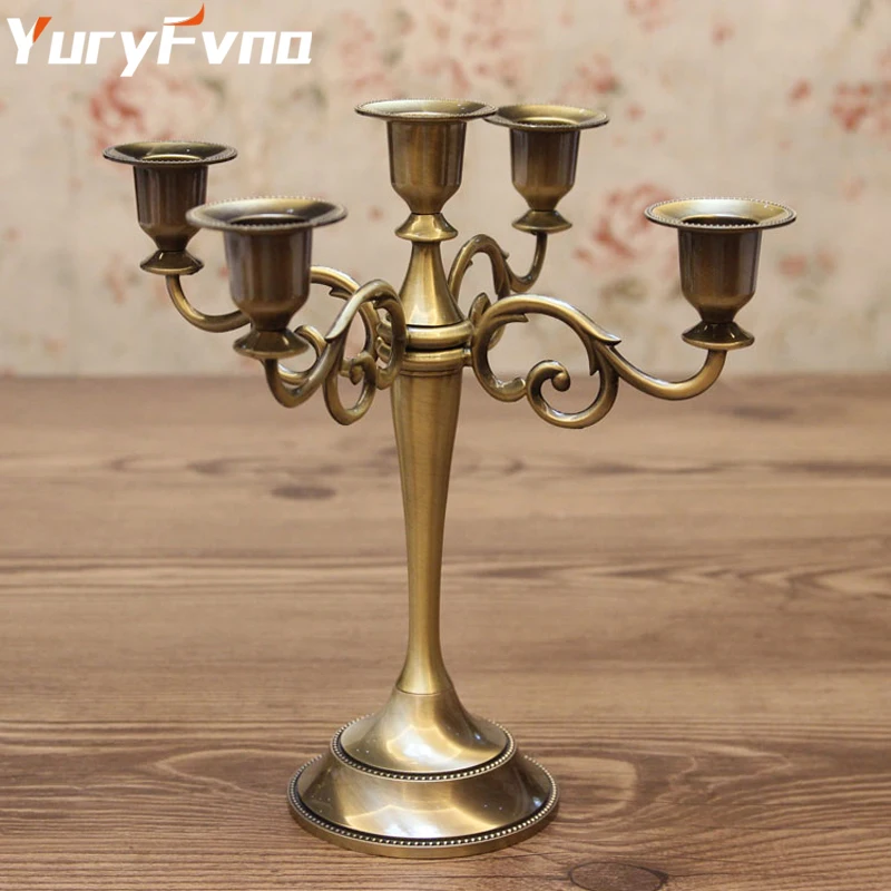 YuryFvna 3& 5 подсвечник Металлический Подсвечник для свадьбы