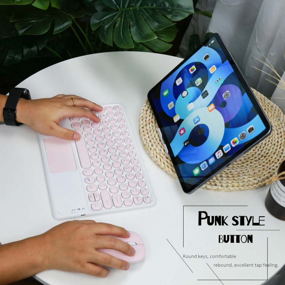 

Bluetooth Keyboard Wireless Mouse For iPad Pro 11 2021 12.9 Air 4 10.5 10.2 7th 8th Generation Air 2 Pro 9.7 iPad 2 Teclado