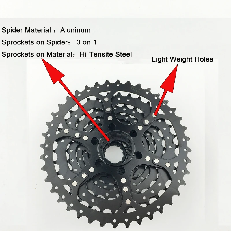 Велосипедная кассета Sunrace CSM990 CSM680 11 40T 8/9 скоростей| |