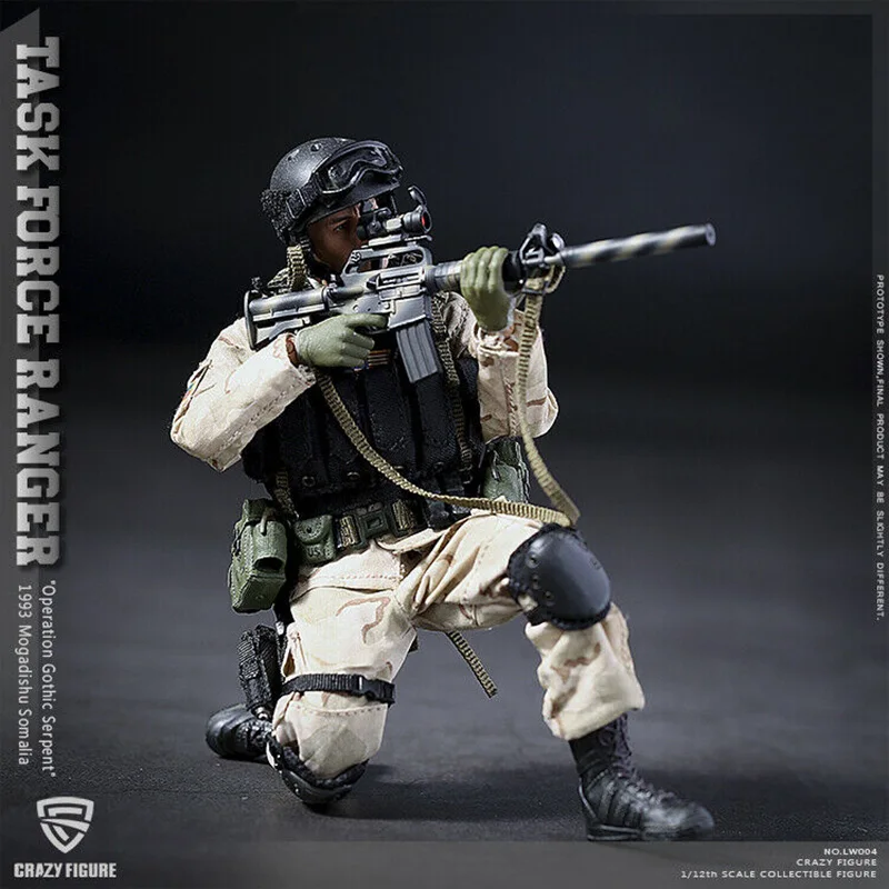Сумасшедший рисунок 1/12th LW004 за каждый войны является истина целевой Ranger 1993 Сомали Стрелец рисунок