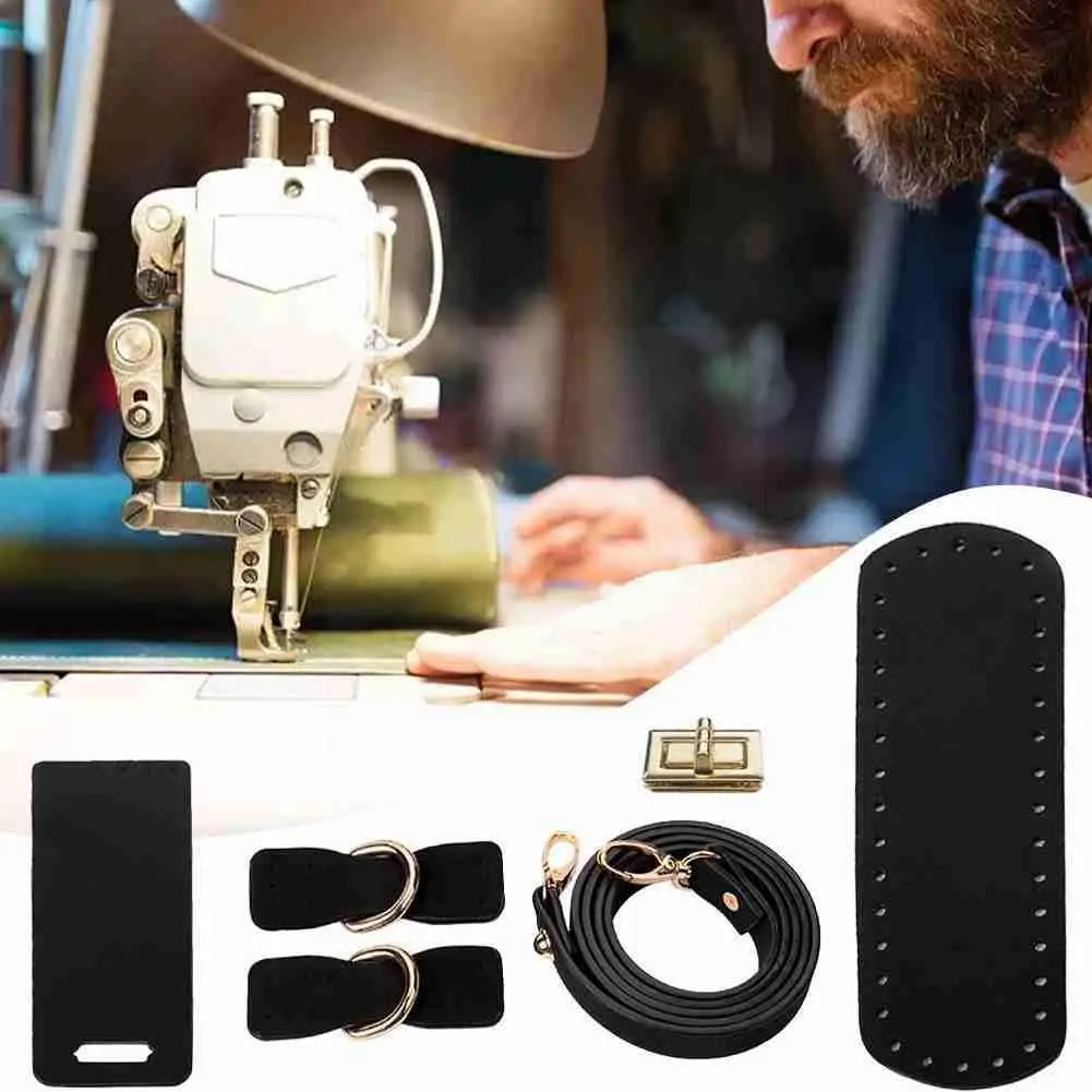 

5 шт./компл. Наплечная Сумка из искусственной кожи, ручная работа, плетеная для аксессуаров «сделай сам», сменная вязаная крючком сумка Ma Q8P6