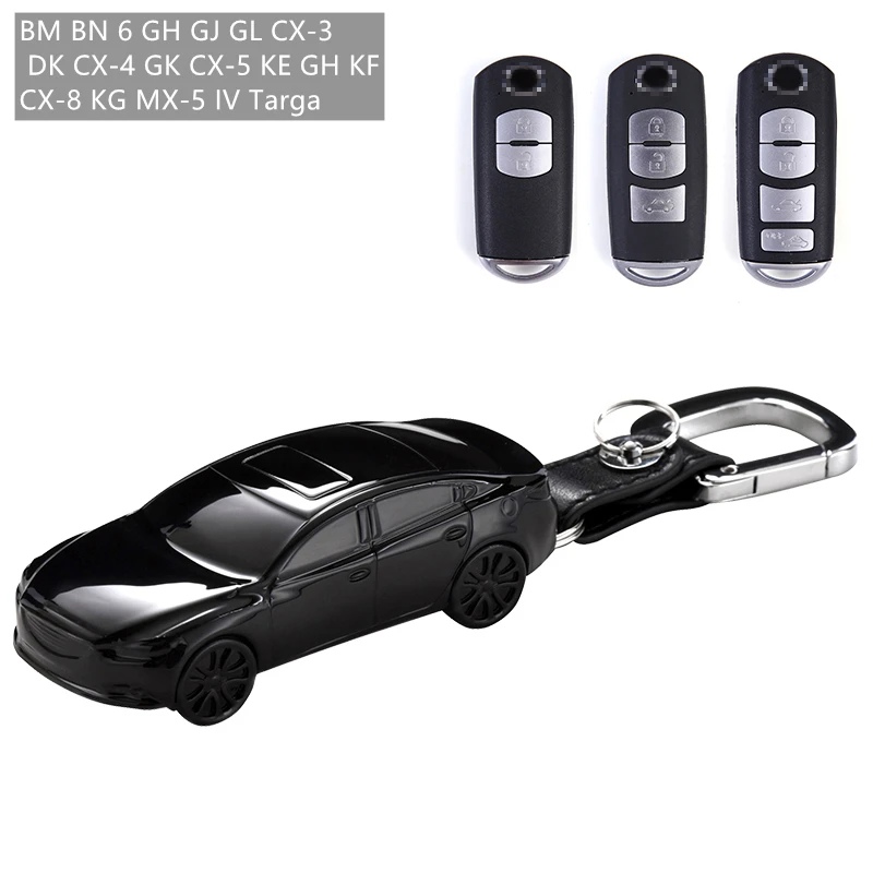 Чехол для автомобильного ключа в форме модели Подходит Mazda 3 BM BN 6 GH GJ GL|Футляр