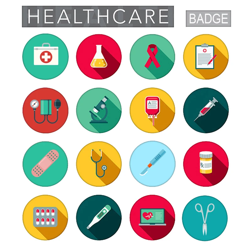 Nengdou T74 здравоохранения значок металла медицинский булавки с принтом медсестры