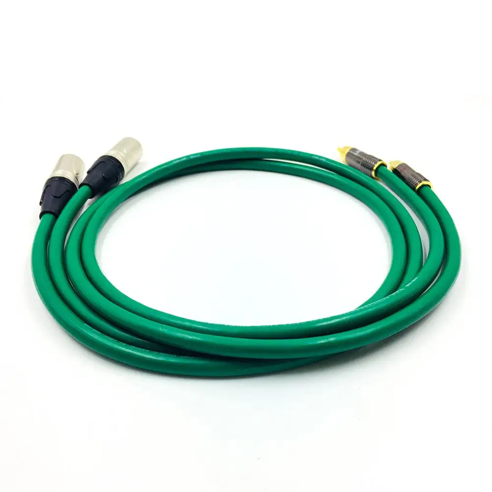 Colleimage Hifi аудио 2328 Межблочный кабель RCA к XLR высокого качества 6N посеребренный 2RCA