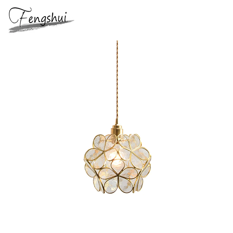 Современные подвесные потолочные лампы медный светодиодный светильник в стиле s