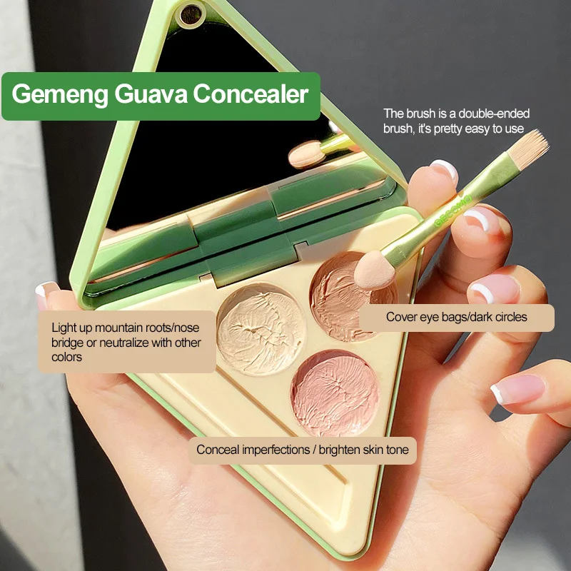 

2021 Concealer Palette Makeup Three-Color Full Coverage Color Correcting Cream For Women Girls EY669