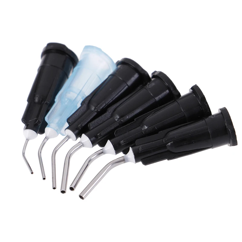 Изогнутые наконечники для ирригации 100 шт. стоматологический герметик потока