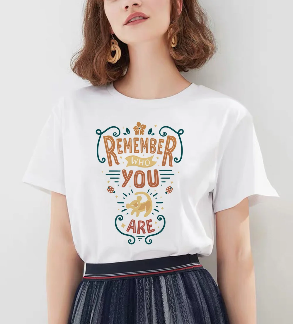 Hakuna Matata рубашка Женская Harajuku Ullzang Винтажная Футболка Kawaii Femme Homme летняя футболка модный топ Женская футболка