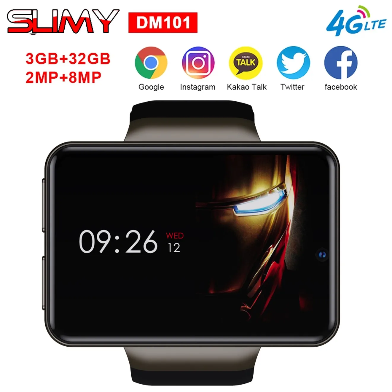 Смарт-часы DM101 2 41 дюйма 3 + 32 ГБ 1 16 2080 мАч |