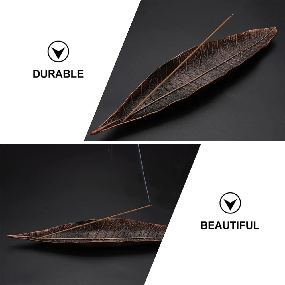 

1 Set Incense Burner Decoration Incense Plates Desktop Adornment (Vintage Red)