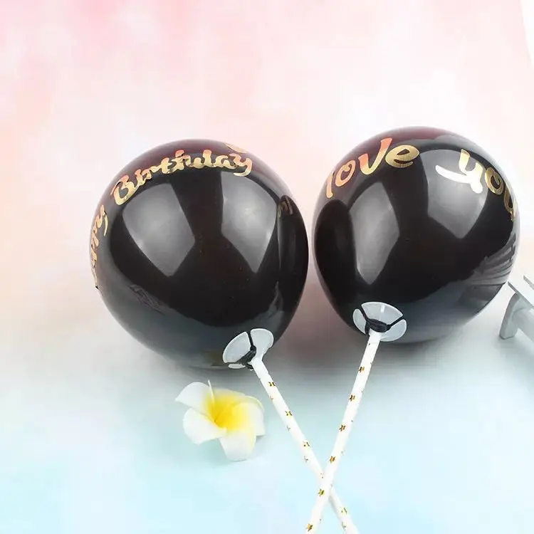 

5in Black Balloon Suit Paper Sticker Cake Decor Birthday Party Decor Black Valentine's Day Decor Wedding Decor Party Favor Decor