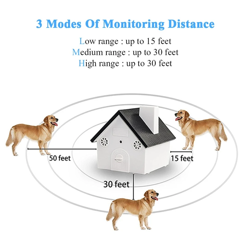 Ультразвуковой антилай для собак Репеллент коленей глушитель дрессировки на