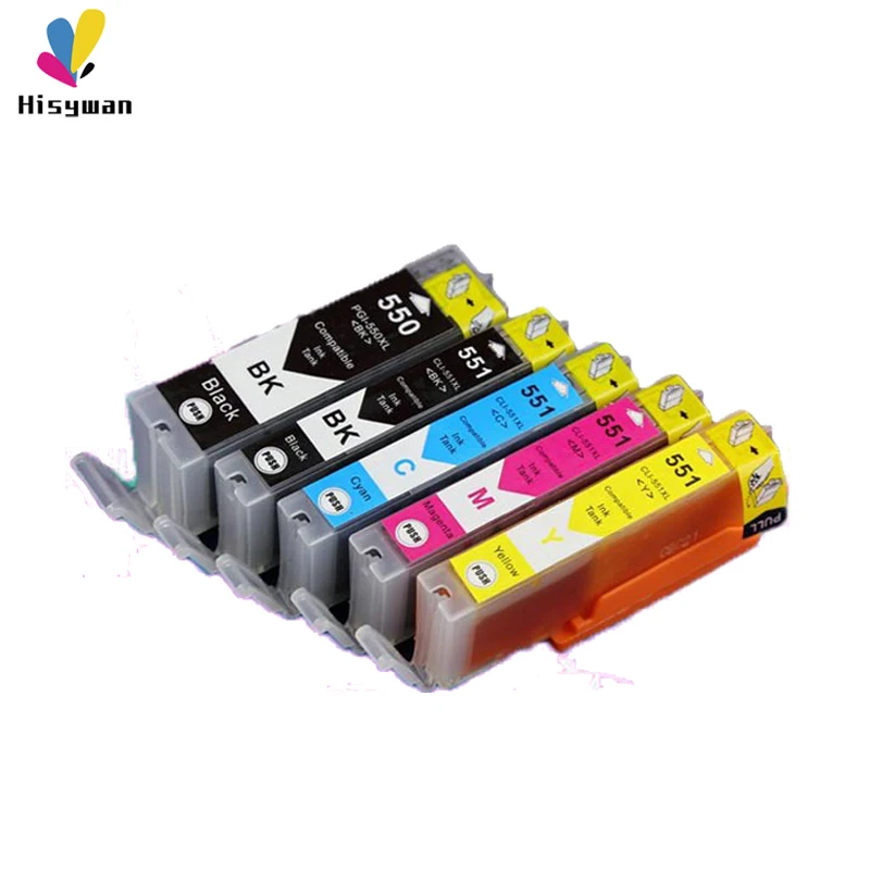 PGI550 CLI551 чернильный картридж для Canon PGI 550 IP7250 MG5450 MX925 MG5550 MG6450 MG5650 MG6650 IX6850 MX725 MX925 PGI-550 5 цветов