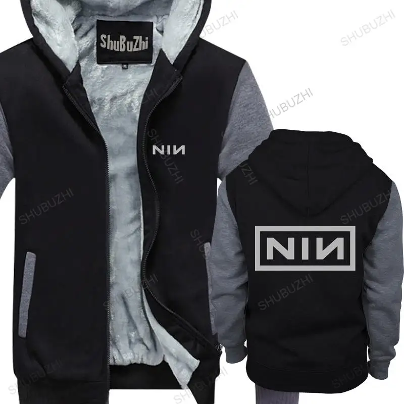 

Men thick hoodies pullover CAPTAIN NIN jacket captain nin rock music inch funny nails nerd nine warm hoody homme bigger size