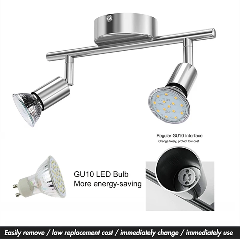 Вращающиеся светодиодные потолочные светильники Регулируемый угол наклона