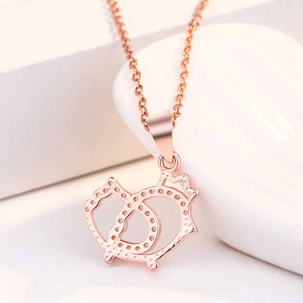 Женское Ожерелье-чокер из серебра 925 пробы под розовое золото | Украшения и