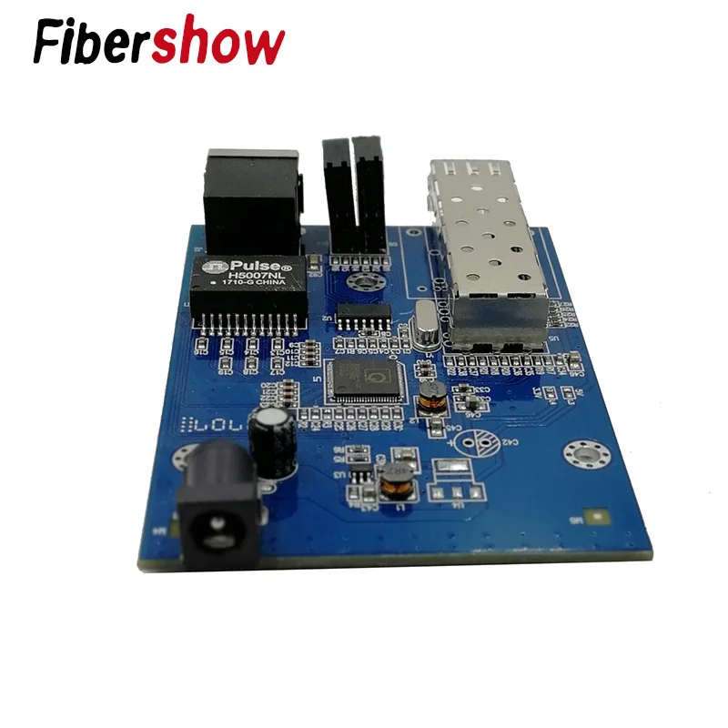 Волоконно оптический медиаконвертер 1 порт sfp до rj45 ГБ Оптический ethernet для ip