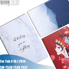 Чехол-книжка для планшета Samsung Galaxy Tab 4 10,1 дюйма 2014, защитный чехол-подставка, силиконовый мягкий чехол с рисунком, чехол для SM-T530 T535