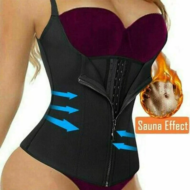 

Трёхбортный регулируемый сексуальный корсет для коррекции фигуры, белье для сауны, жилет для коррекции фигуры, Женский корсет, тренажер для...