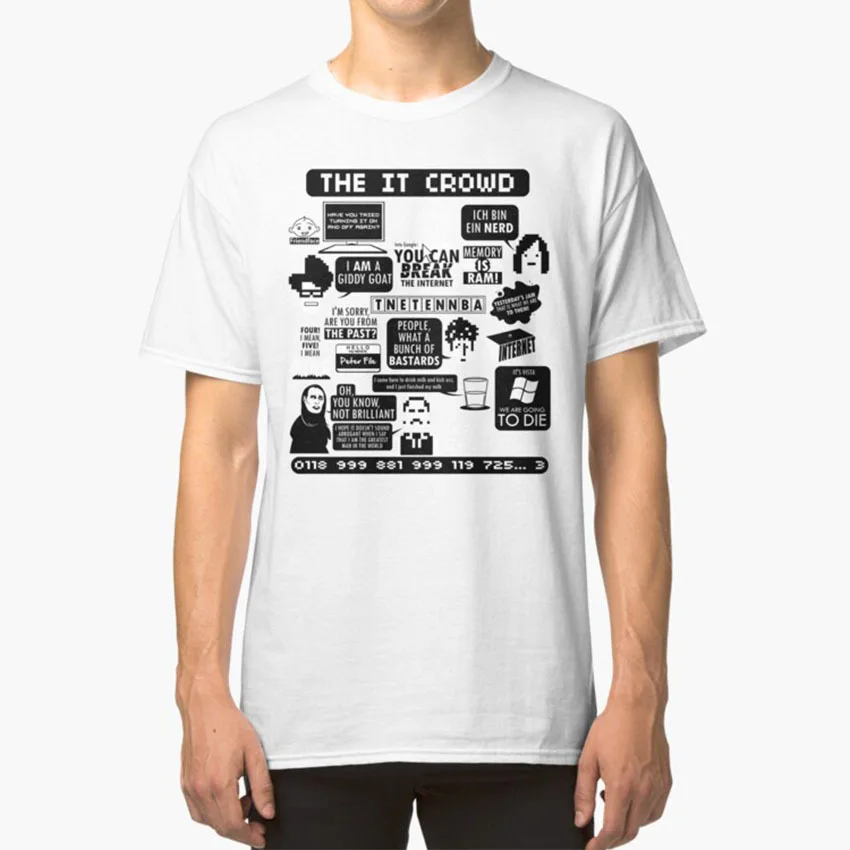 

The It Crowd Quotes T - Shirt It Crowd It Crowd Moss Roy Richmond Jen Computer Nerd Geek