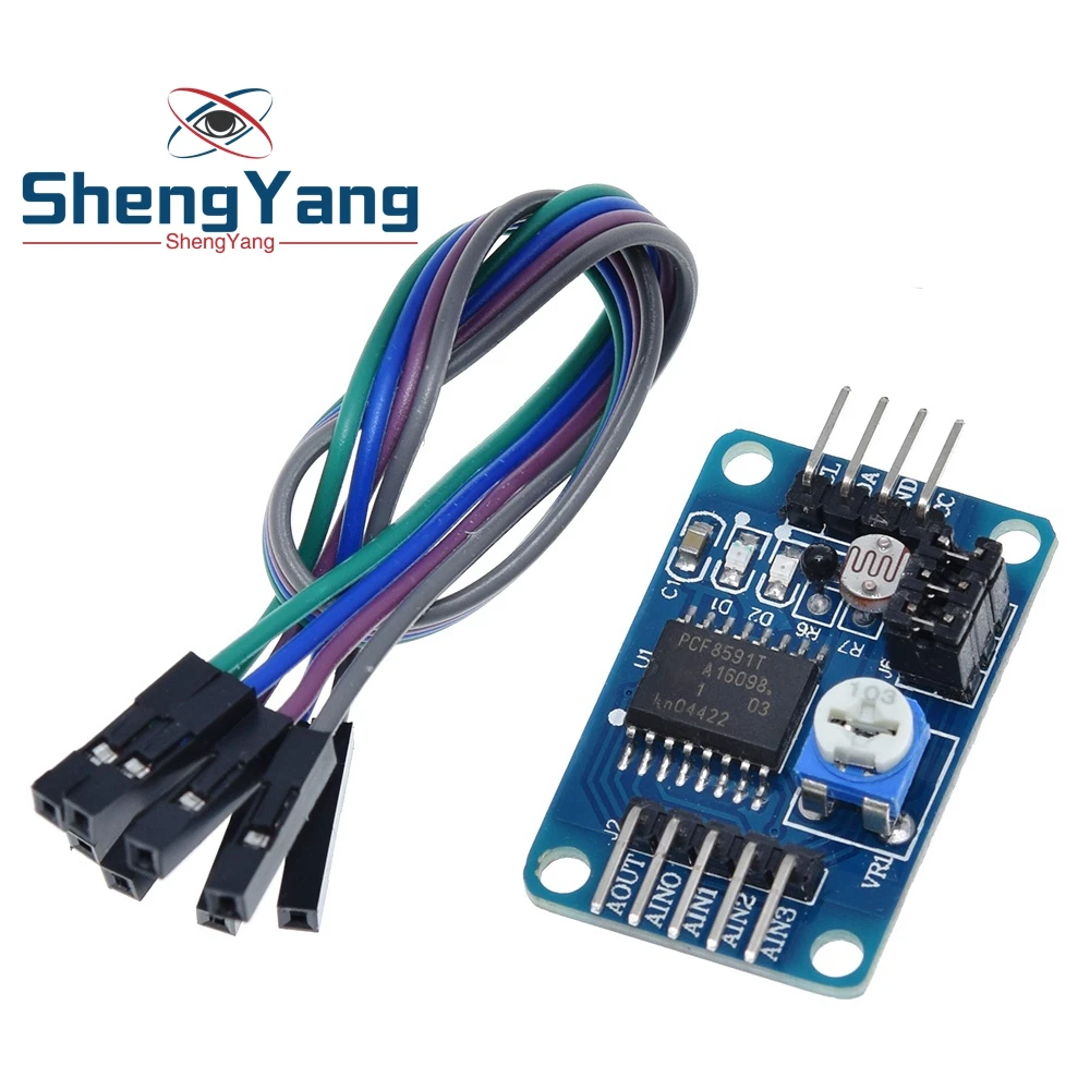 1 шт. ShengYang PCF8591 AD / DA преобразование цифрового преобразователя модуль