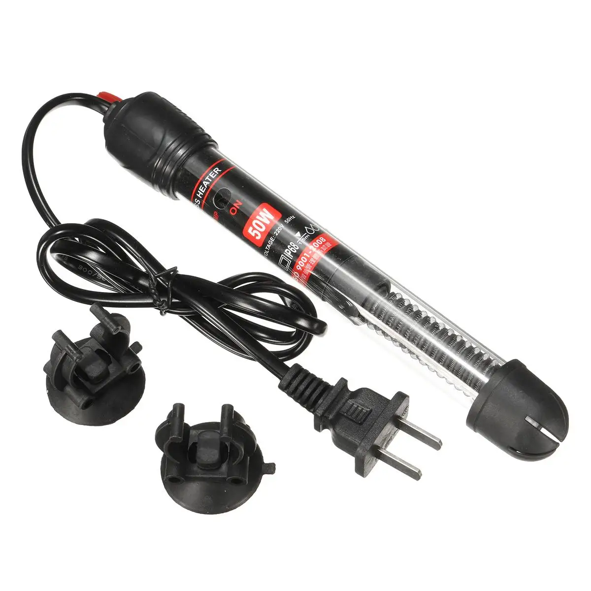 

1PCS Aquarium Heater Fish Tank Durable Submersible Heating Rod Constant Temperature Heater 300w/200w/100w/50w/25w