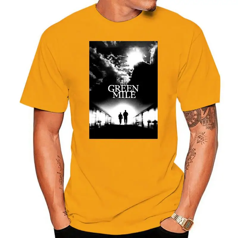 

The Green Mile 1999 movie poster Tom Hanks t-shirt 100% cotton sizes S-3XL v3 Tshirt Men Black Short Sleeve Cotton Hip Hop