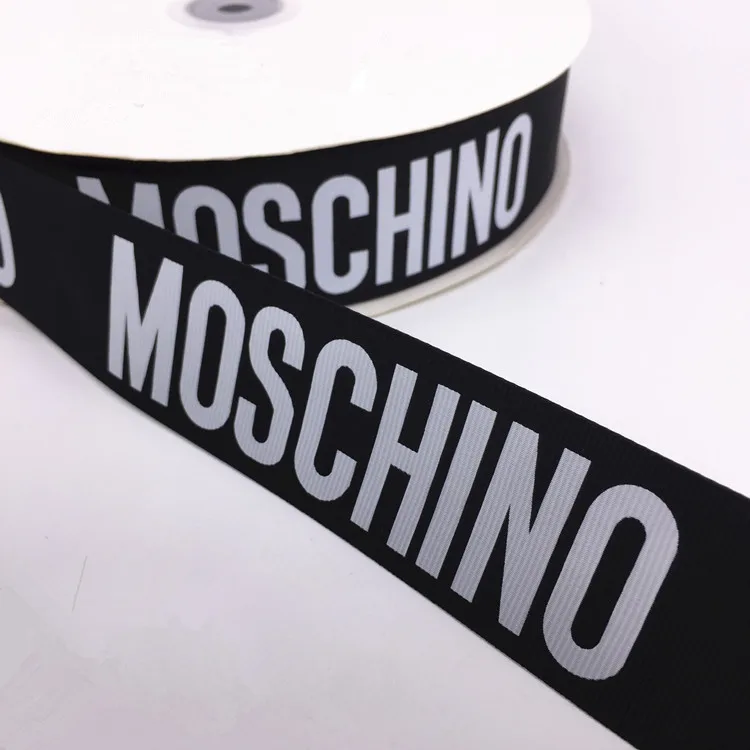 4CM MOC Black 2 метра английские буквы, лента, ленточный ремень, используемый для одежды, сумки, головные уборы, шляпа, есть другой знак, символ, лента DIY ручной работы - Цвет: 4CM MOC Black