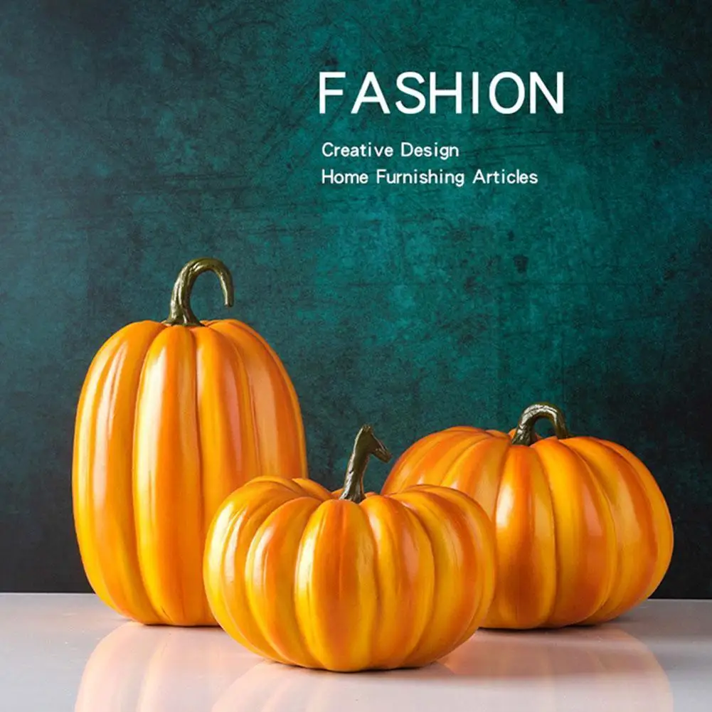 

1Pc Simulation Pumpkin Model Fake Vegetable For Happy DIY Craft Statue Wedding Decoration Home Birthday Ornament Party Hall Y2F6