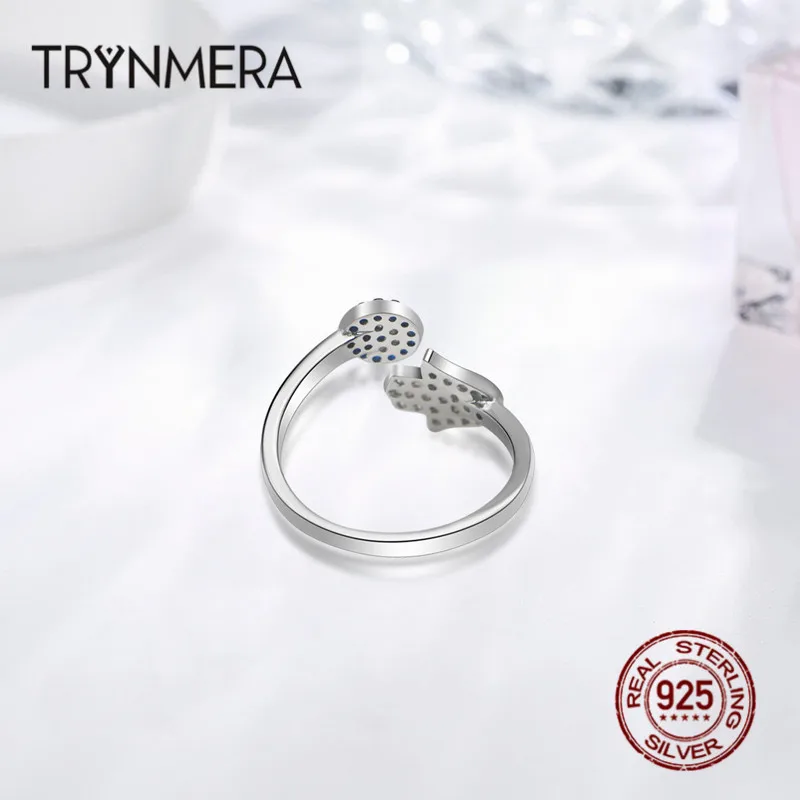 Trynmera 925 пробы серебра с клипсами Дурной глаз голубыми глазами и Хамса рука Фатима