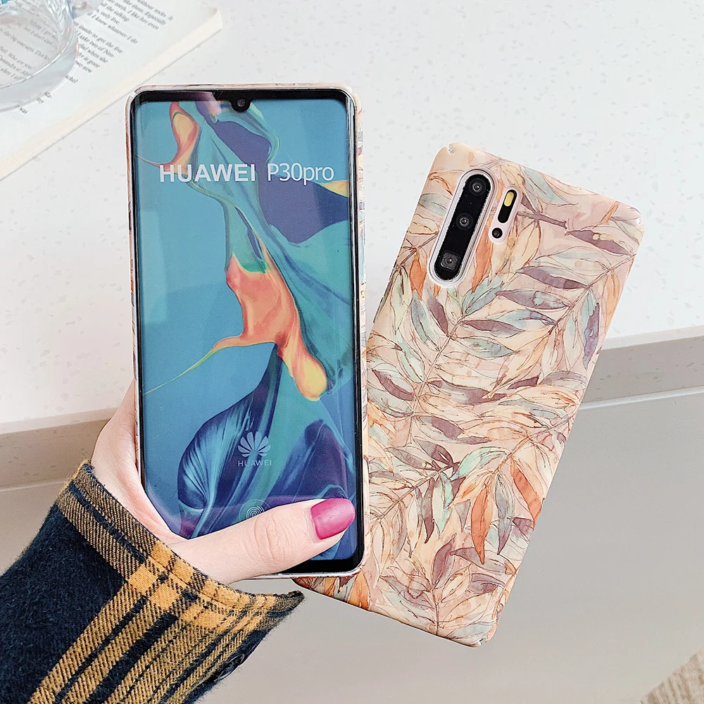 Чехол для телефона в стиле ретро с акварельными листочками Huawei Mate 30 P20 P30 Lite Pro 20