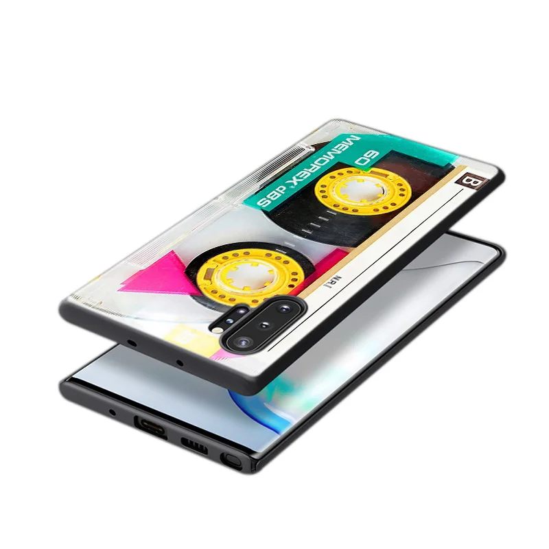

Magnetic tape Cassette audio tape For Samsung Galaxy Note 20 10 9 8 S21 S10 S10E S9 S8 S7 Ultra Lite Plus Pro 5G Phone Case