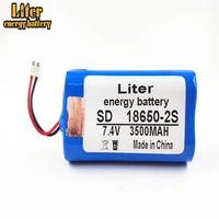7 4v 18650 lithium battery 3500mah 8 4v rechargeable battery pack megaphone bluetooth stereo dvd player protection board