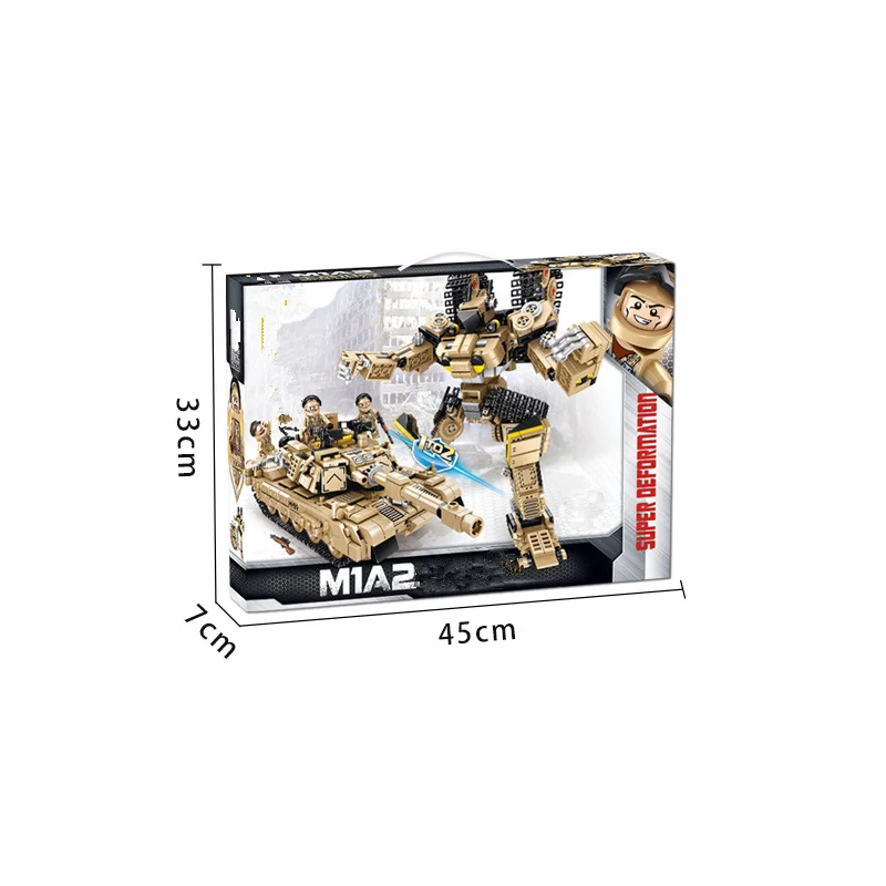 

810Pcs Army Main Battle Tank SWAT Technic Military Building Block Model WW2 Army Soldier Bricks Set Educational Toys Gifts Kids