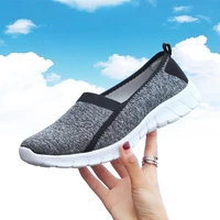 large size summer sports shoes lady mesh women sport sneakers breathable tennis femme lightweight running shoes slip on b 324