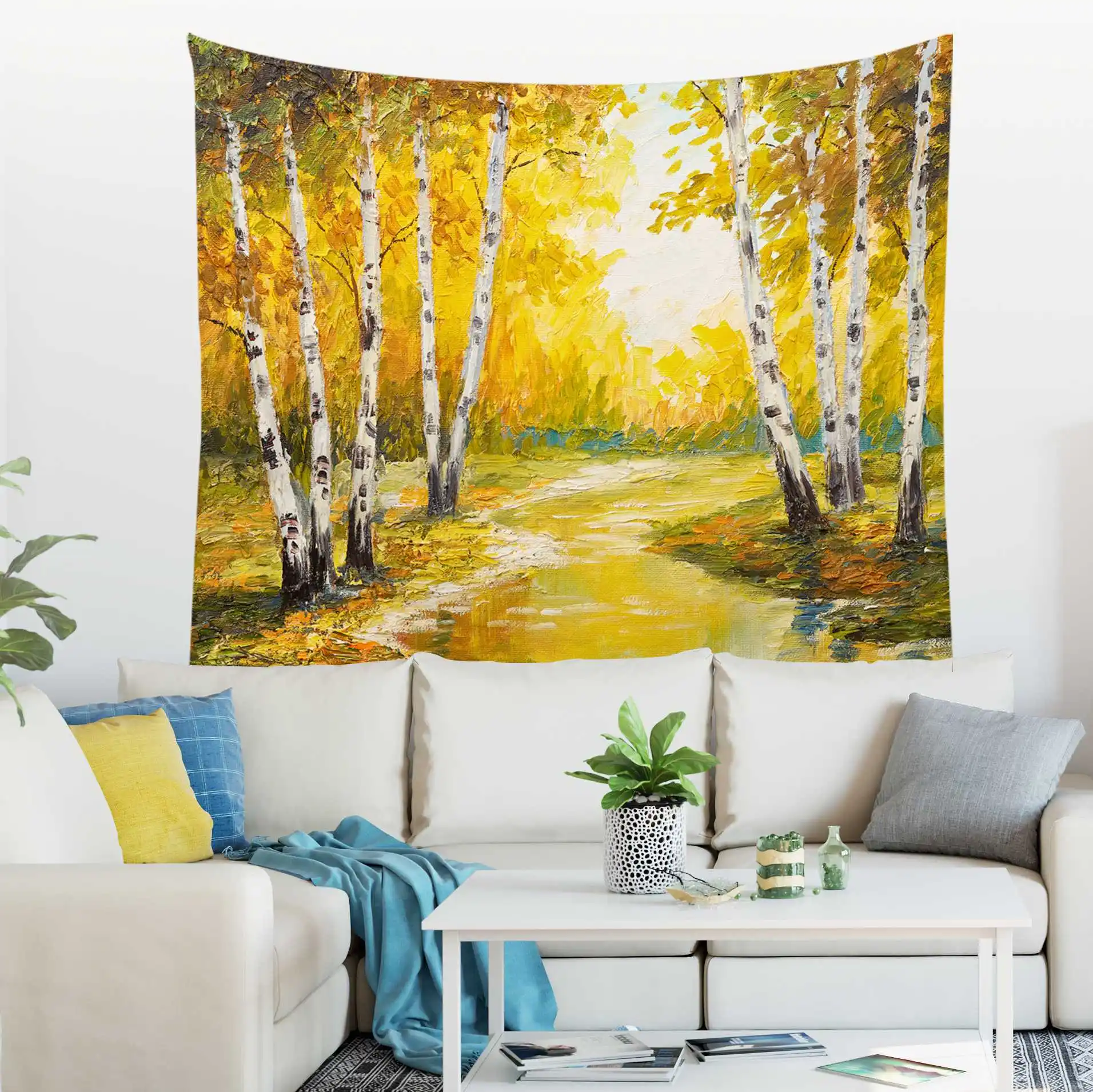 

Waterfall Tapestry Wall Decor Bedroom Decor Blanket Natural Scenery Pattern Background Room Decoration Tapestries Room Decor