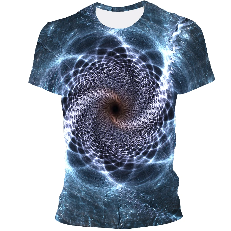 

2021 Fashion New 3D Printing Summer Hot sale Men's And Women's Short-Sleeved Round Neck Sports T-Shirt