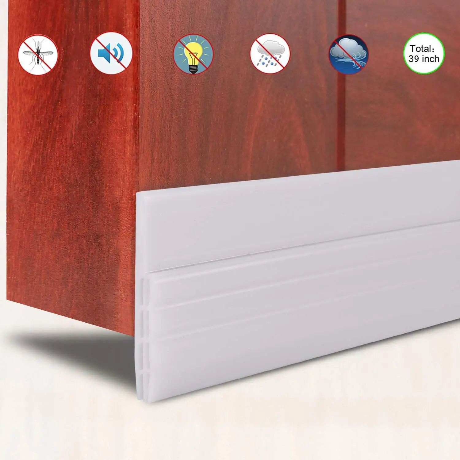 Клейкая лента для снятия изоляции под дверью Звукоизолирующая резиновая Нижняя