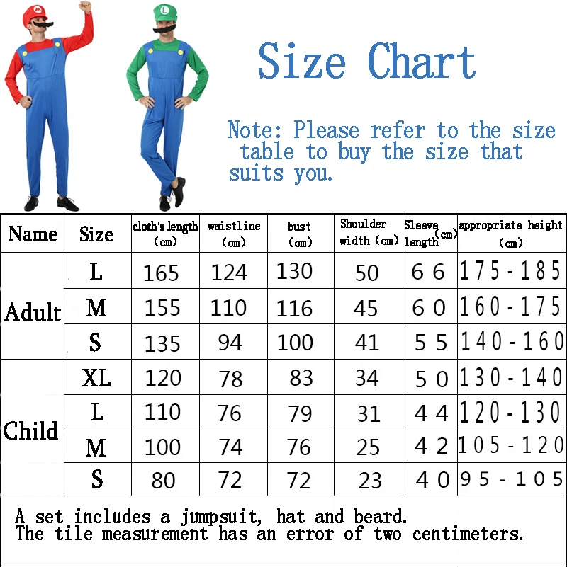 Детский маскарадный костюм Супер Марио Луиджи для мальчиков и девочек|Игровые