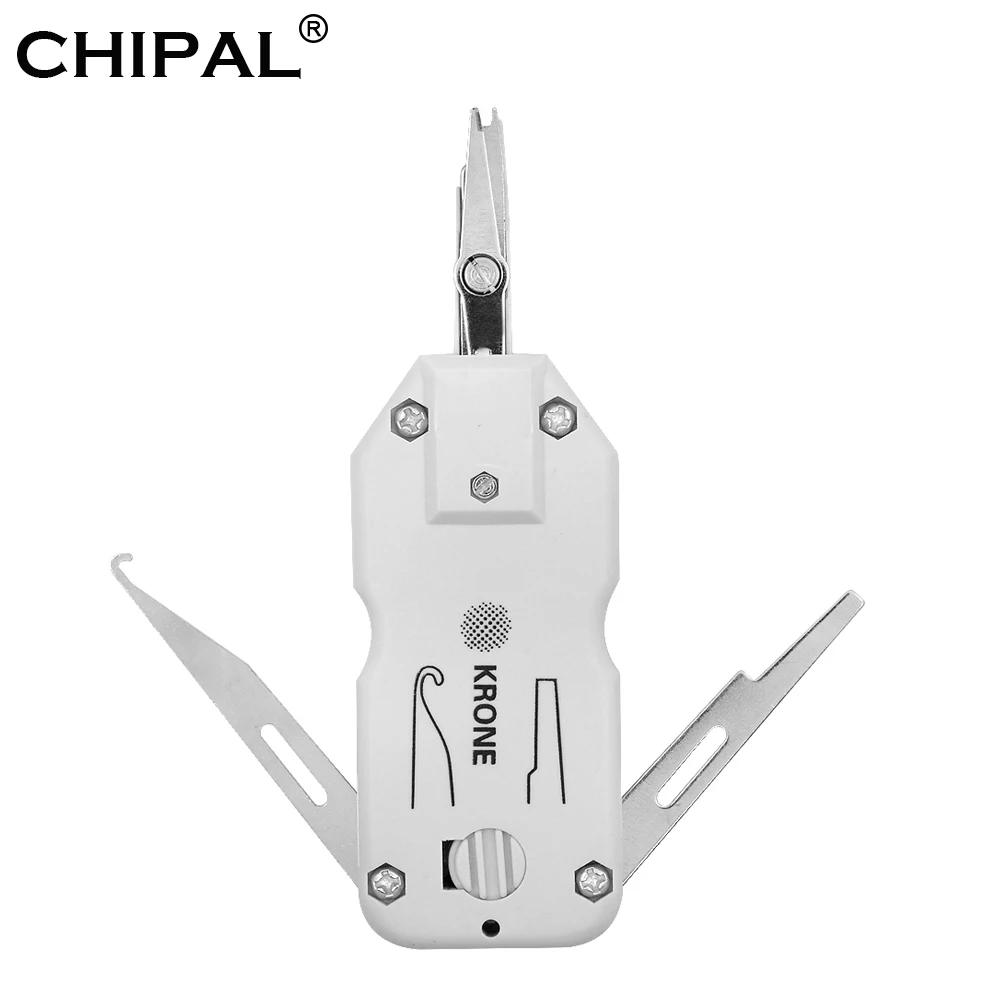 Набор инструментов CHIPAL KRONE с датчиком для сети Ethernet LAN Cat5 RJ45 телекоммуникационный Телефонный Провод RJ11 Кабельный сетевой инструмент