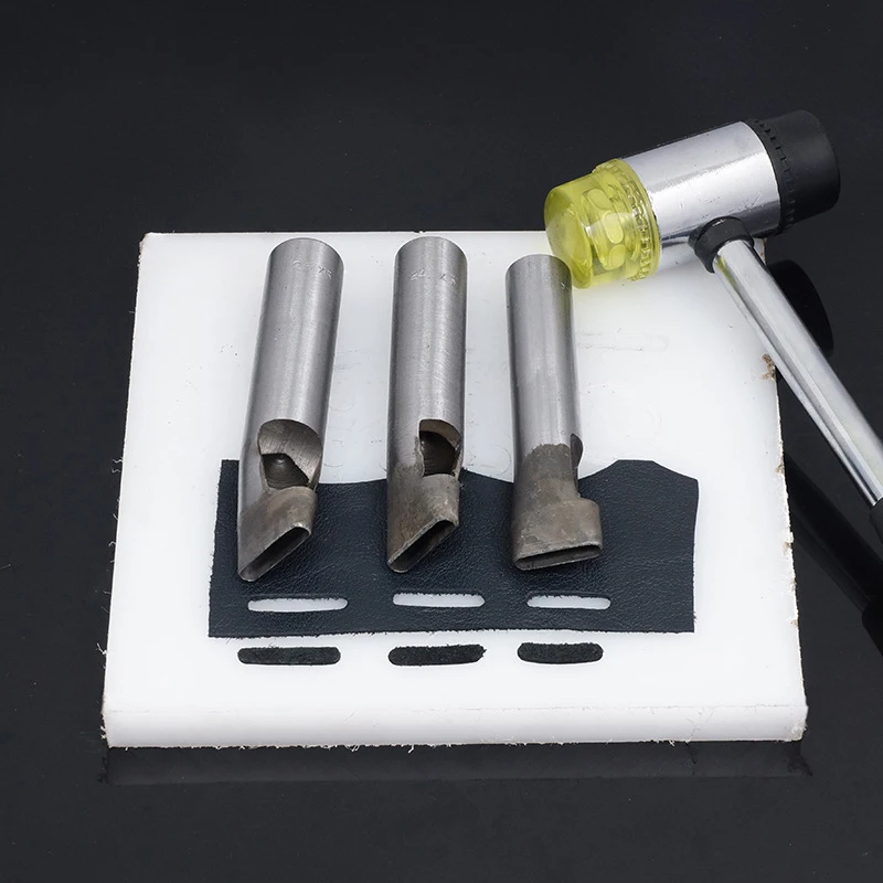 

10-40mm Leather Punching Tool with a width of 5mm Oval Metal Hole Knock flat punching die by hand